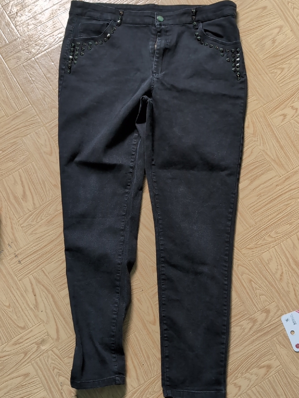 Splash 2xtremz Black Studded Skinny Jeans